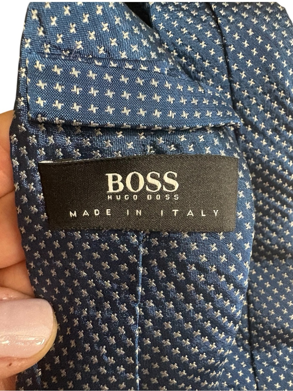 BOSS HUGO BOSS 100% Cupro Black Label Tie -- Made in Italy - Picture 2 of 3